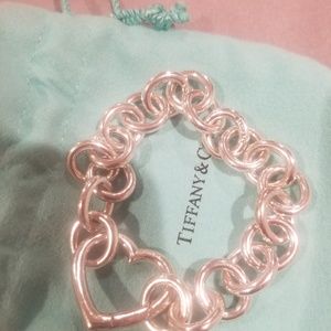 Authentic Tiffany & Co.  Open Heart Link Bracelet